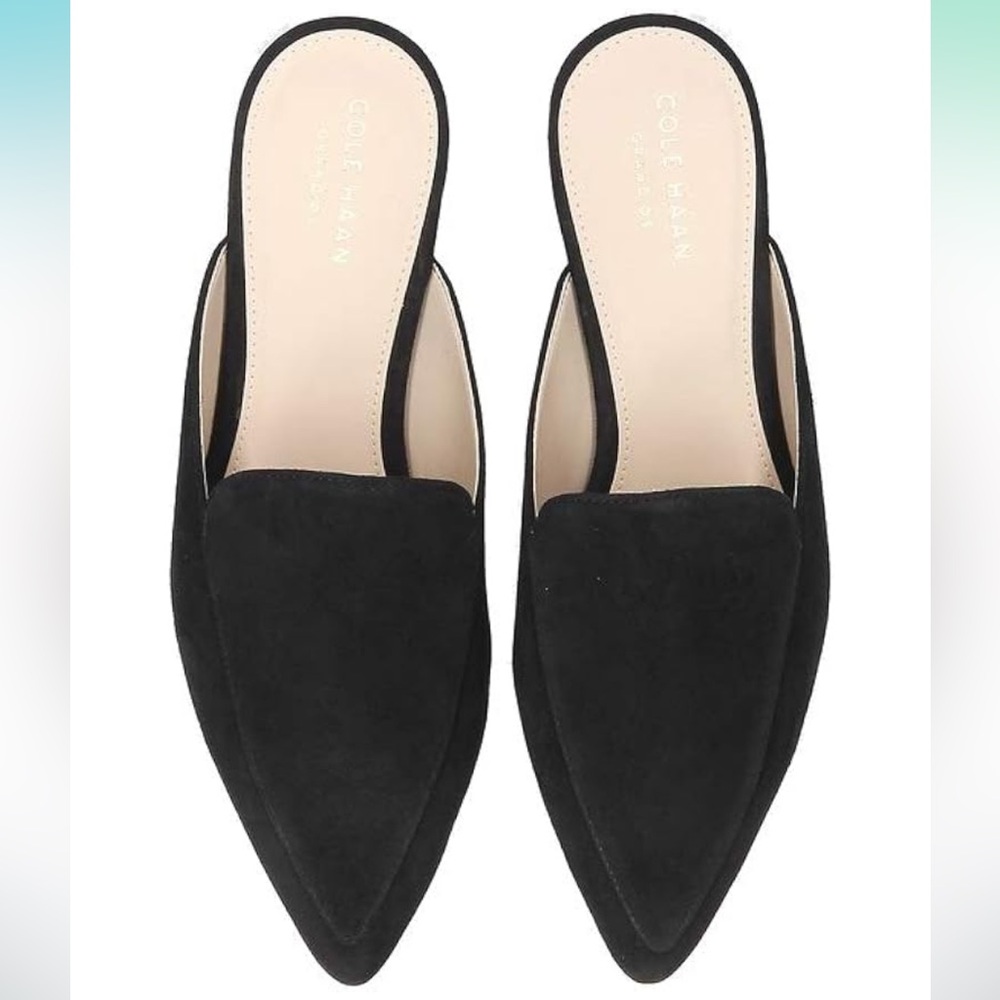Cole Haan Black Suede Piper Mule - Picture 3 of 15